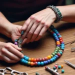 make a clay bead bracelet with clasp